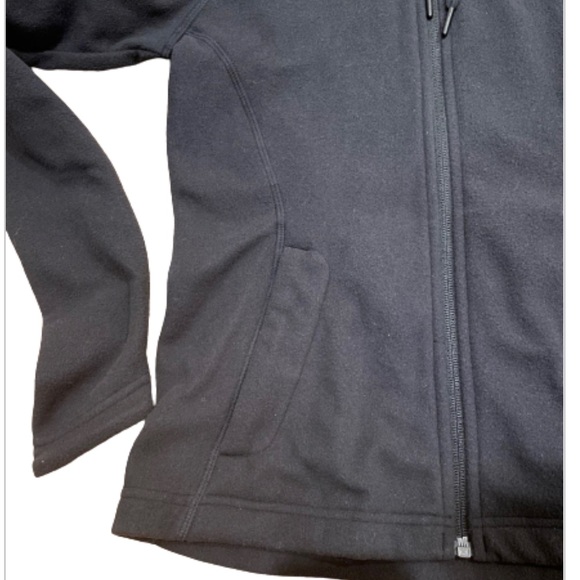 The North Face NWT size XS fleece full zip hooded black Tundra - Picture 3 of 6